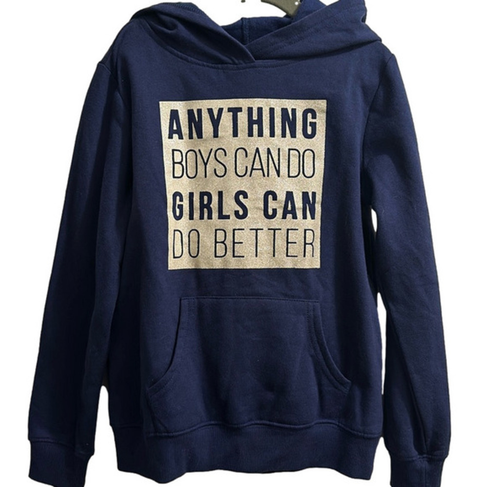 NWT navy blue hoodie S 7/8